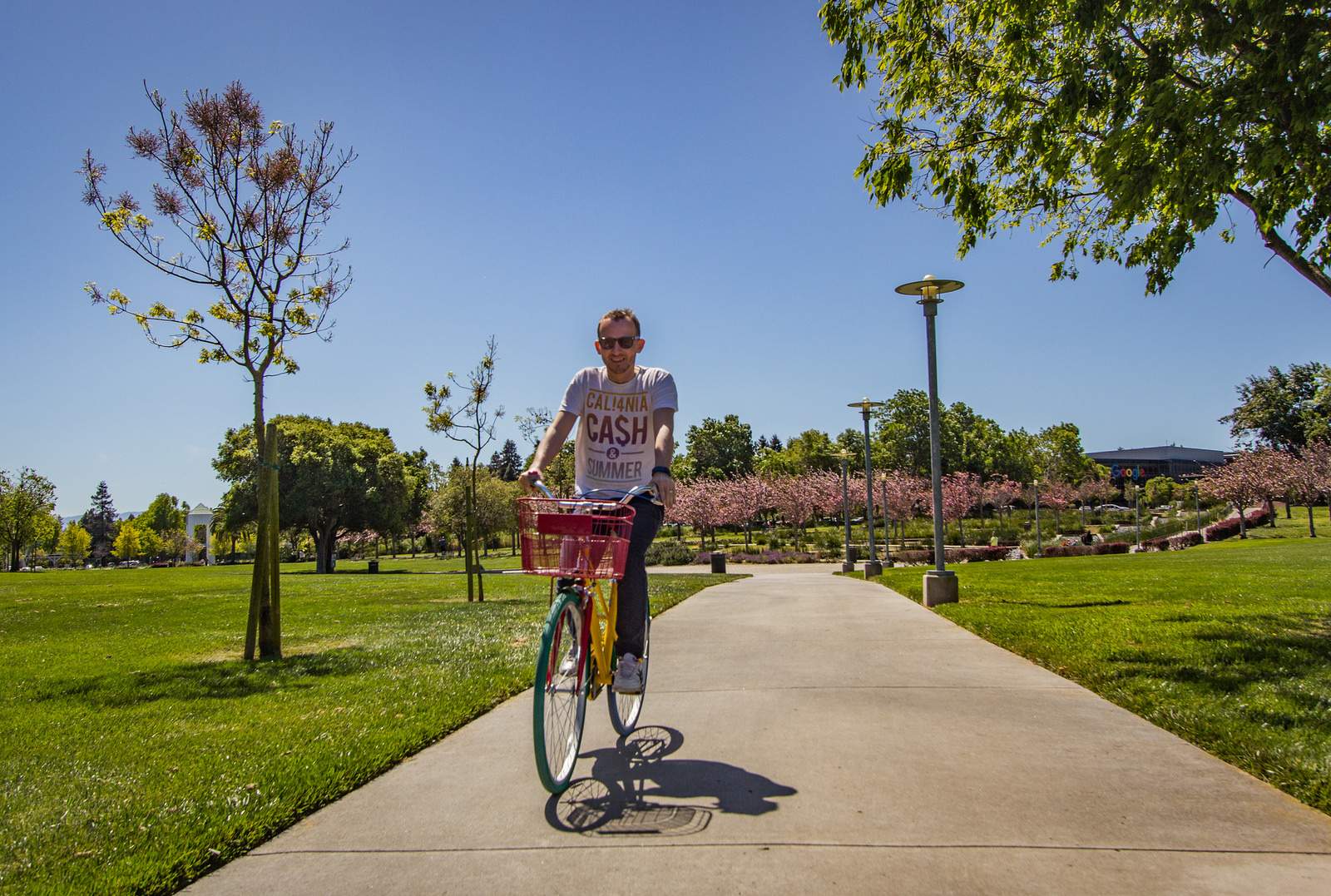 Enjoying bike trip at Google Campus — Mountain View, Califorin