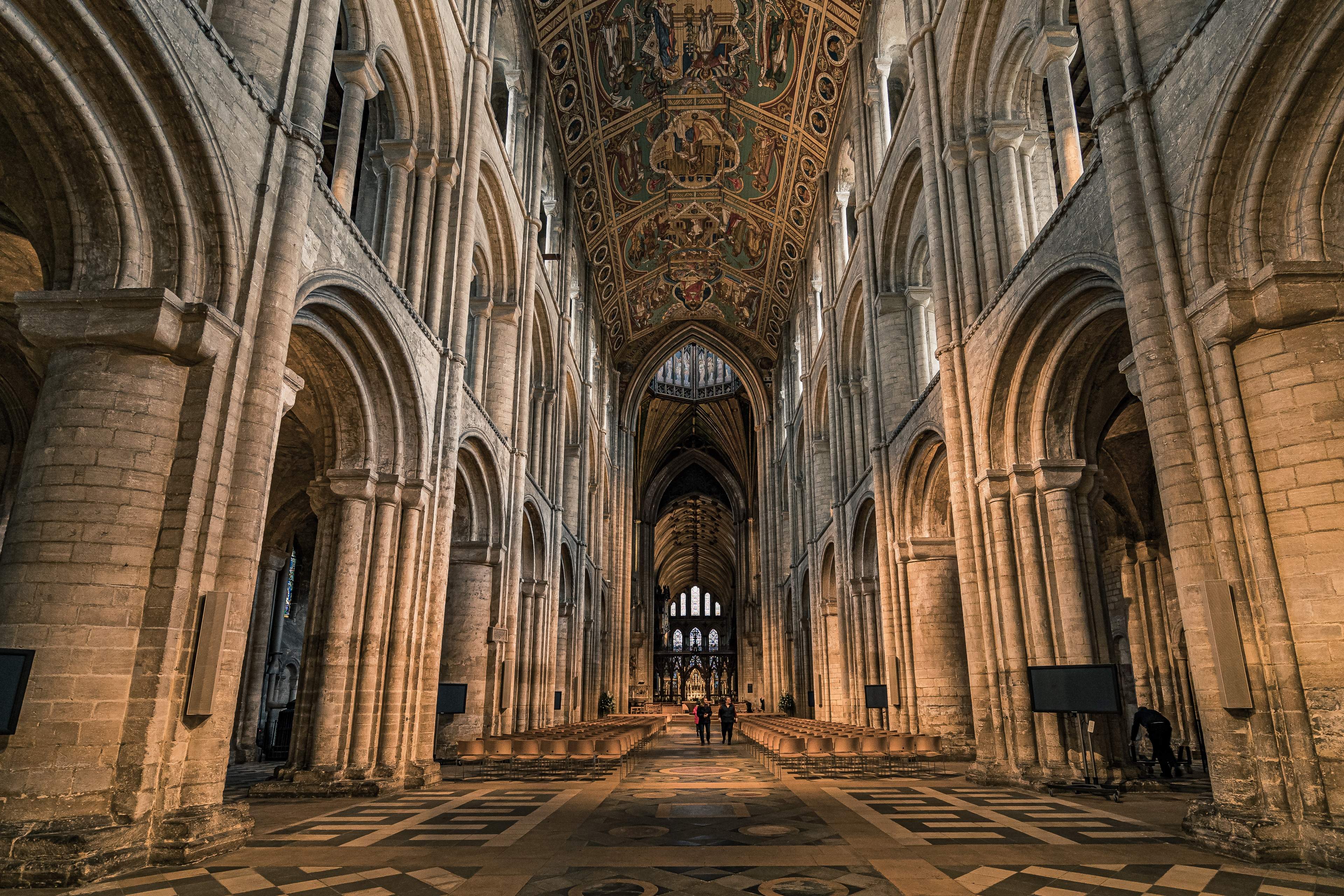 The Nave of Ely Cathedral, Ely, Cambridgeshire, UK