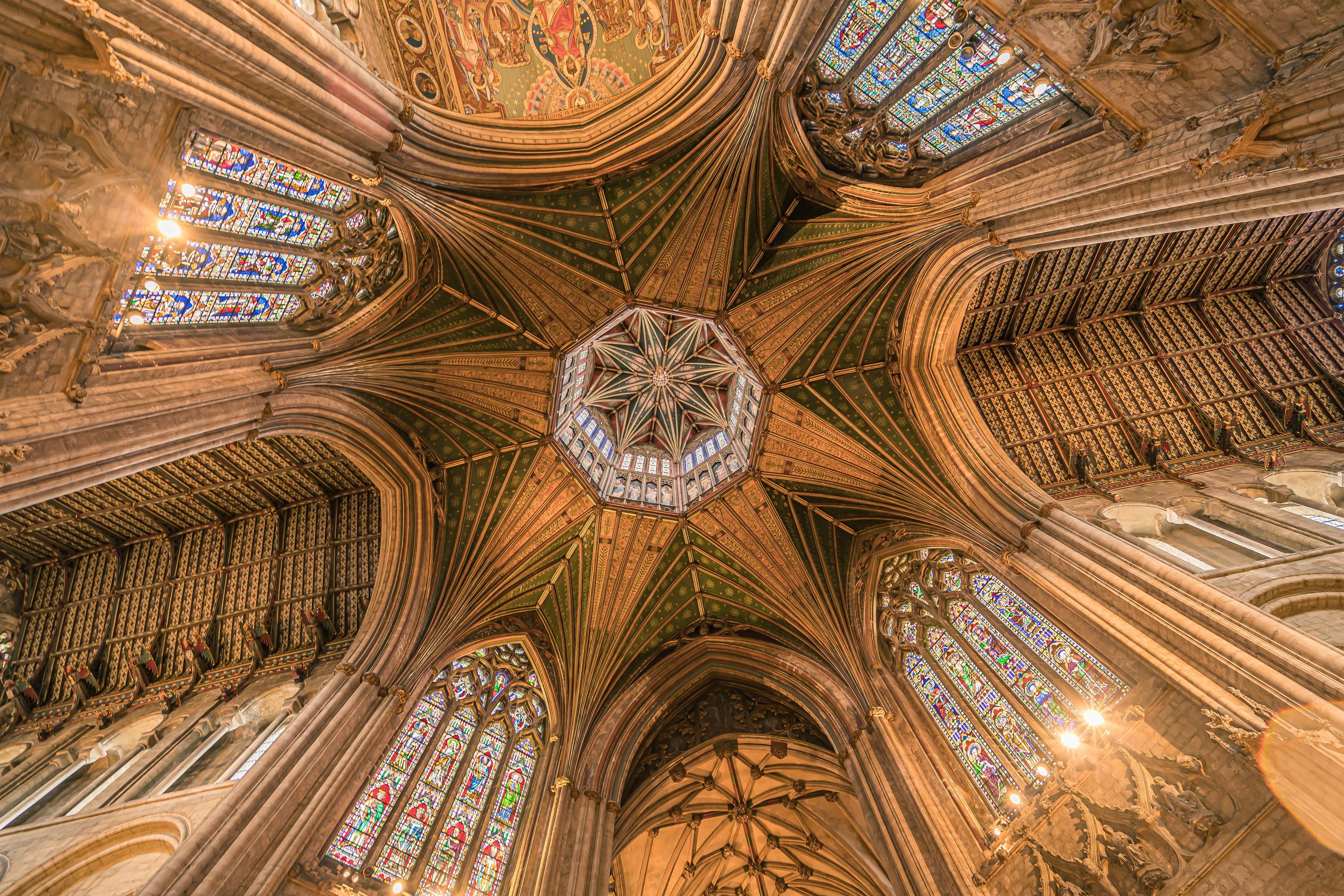 The Octagon of Ely Cathedral, Ely, Cambridgeshire, UK