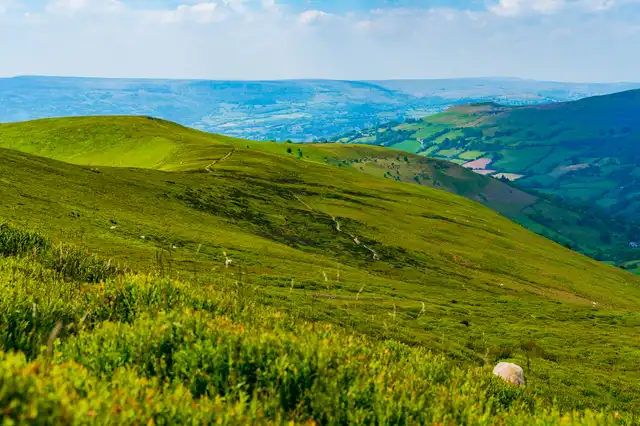 A view from Brecon Beacons National Park, Wales, UK