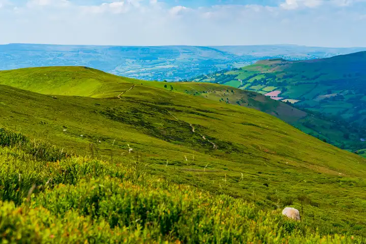 A view from Brecon Beacons National Park, Wales, UK