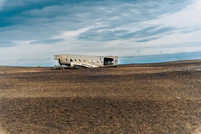Plane wreck at Sólheimasandur beach, Iceland