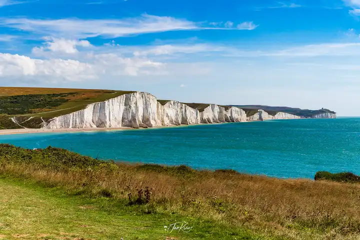 The magnificent views of Seven Sisters cliffs, East Sussex, England, UK