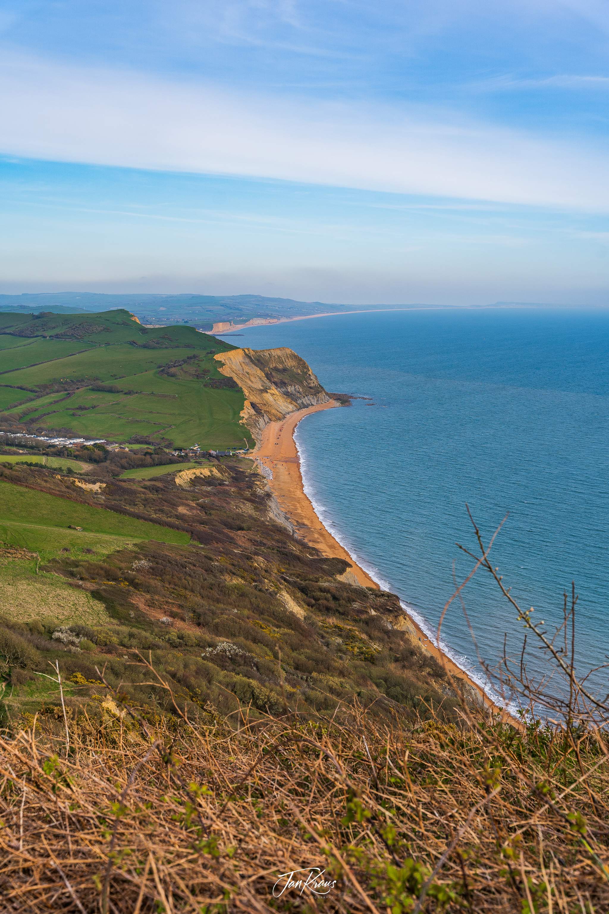 Great views from Golden Cap, Dorset, UK