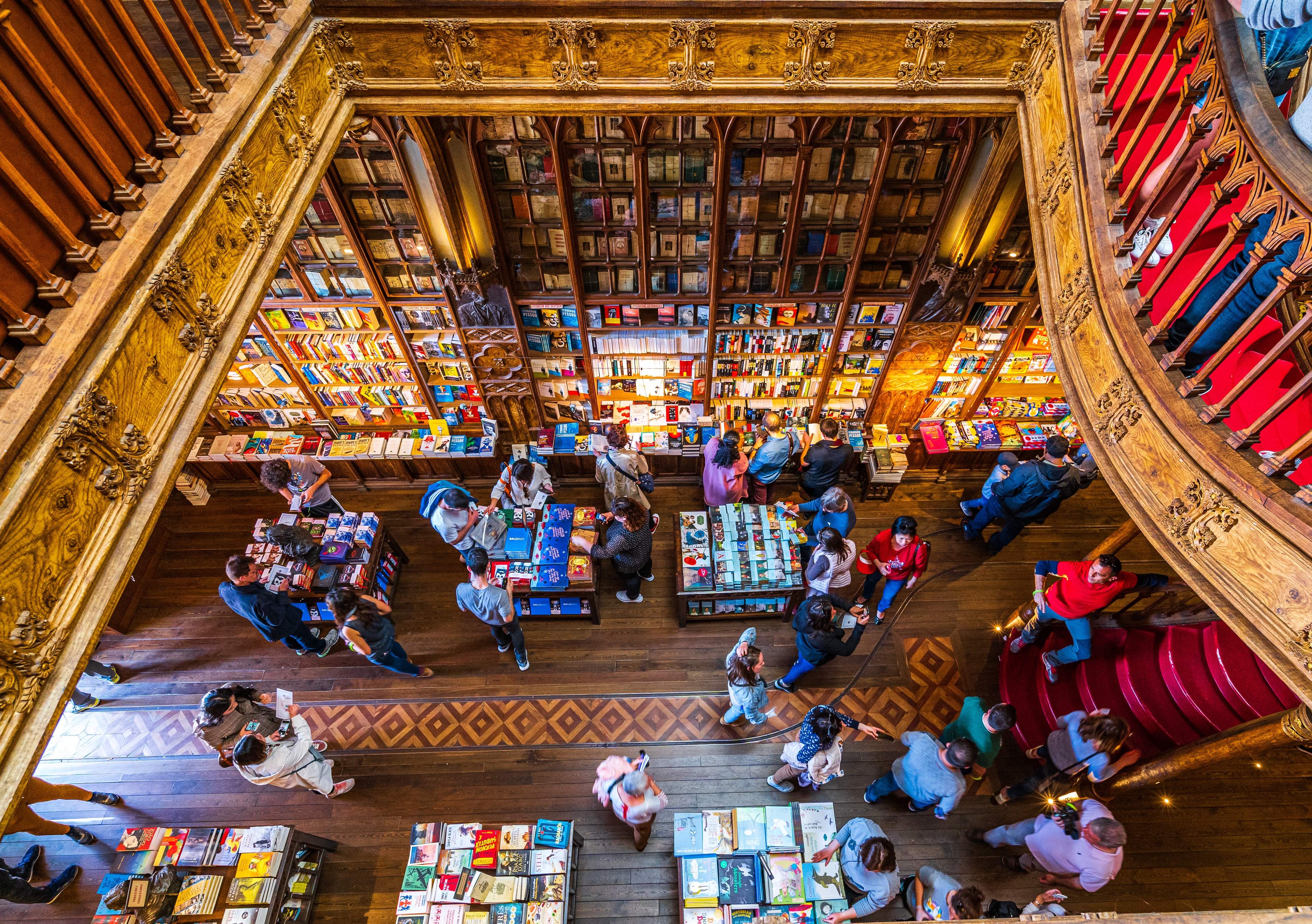 Livraria Lello - a famous, old book store in Porto, Portugal