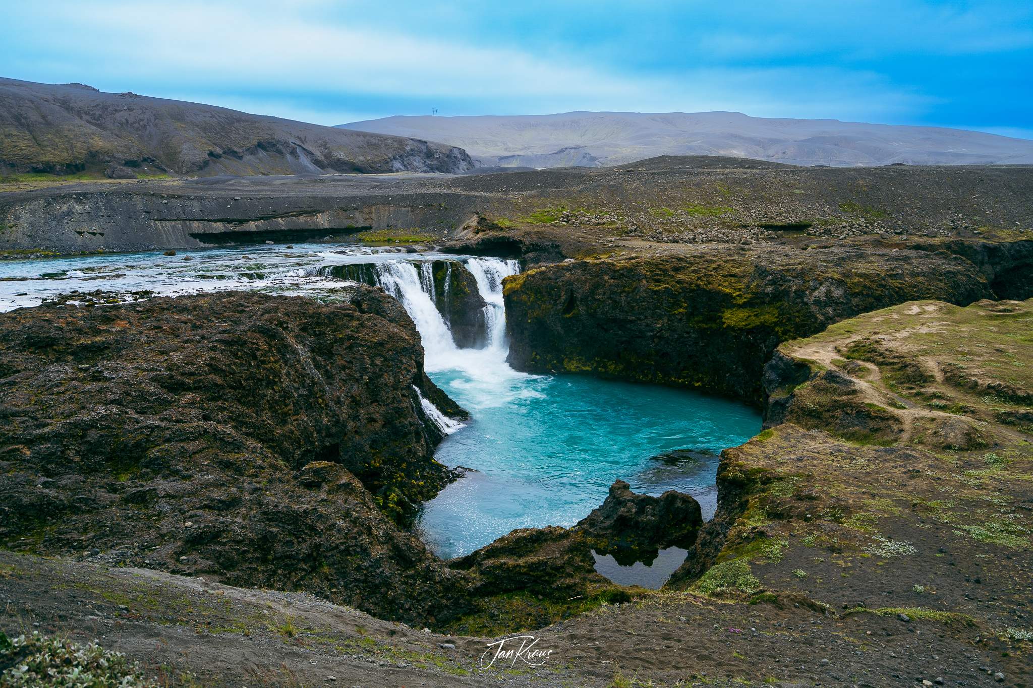 Sigöldufoss waterfall, Iceland