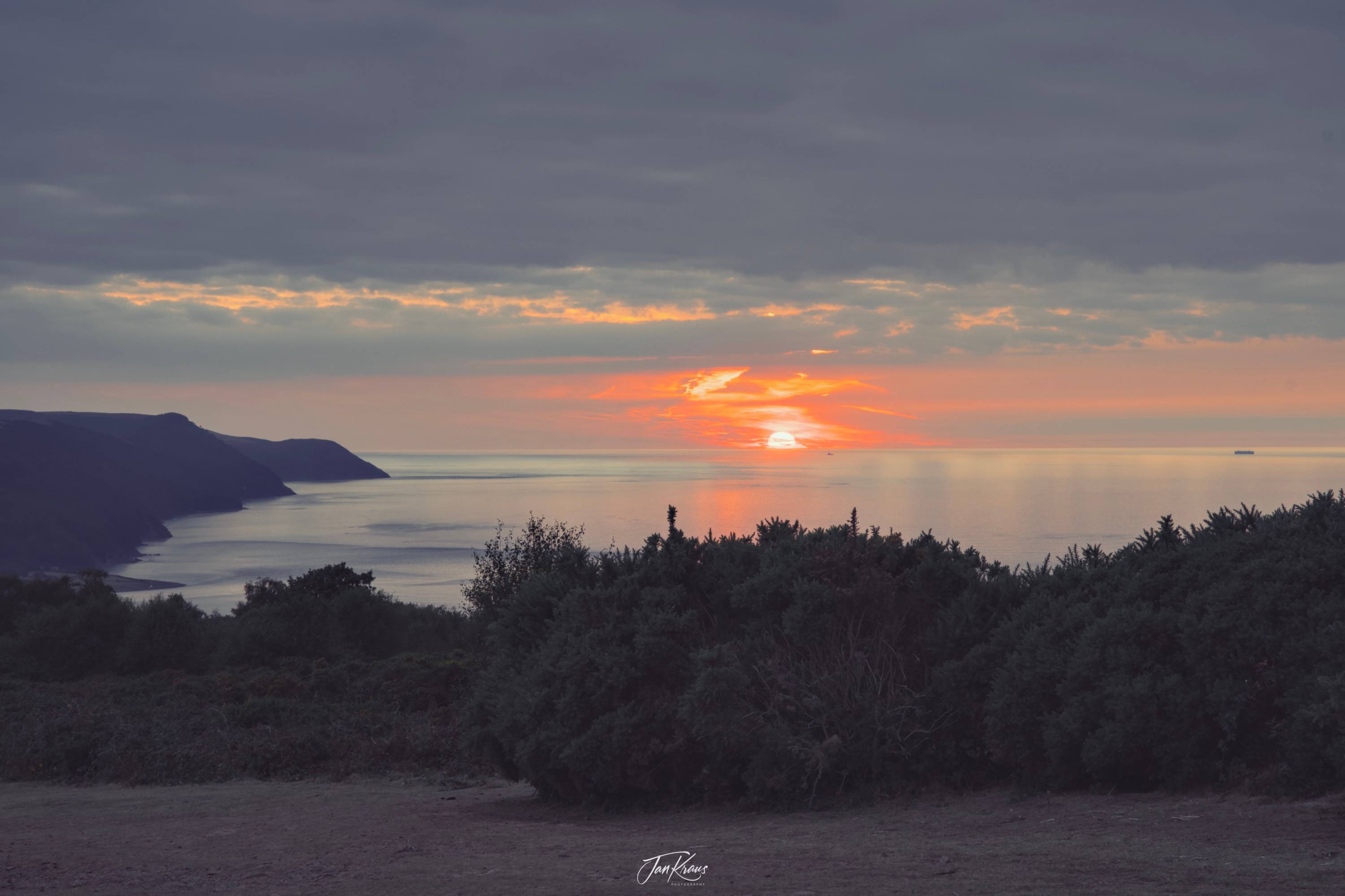Amazing sunset at Minehead, Somerset, UK