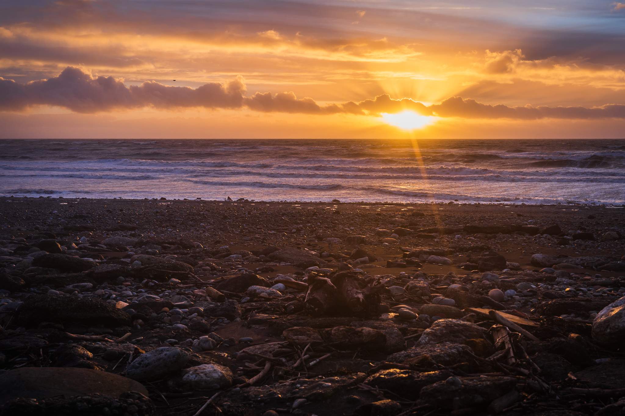 Sunset view from Workington shore, Allerdale borough of Cumbria, England, UK. Captured with Sony A7III, Sigma 24-70mm F2.8 Art at 27mm, ISO 100, 1/60sec at f/6.7