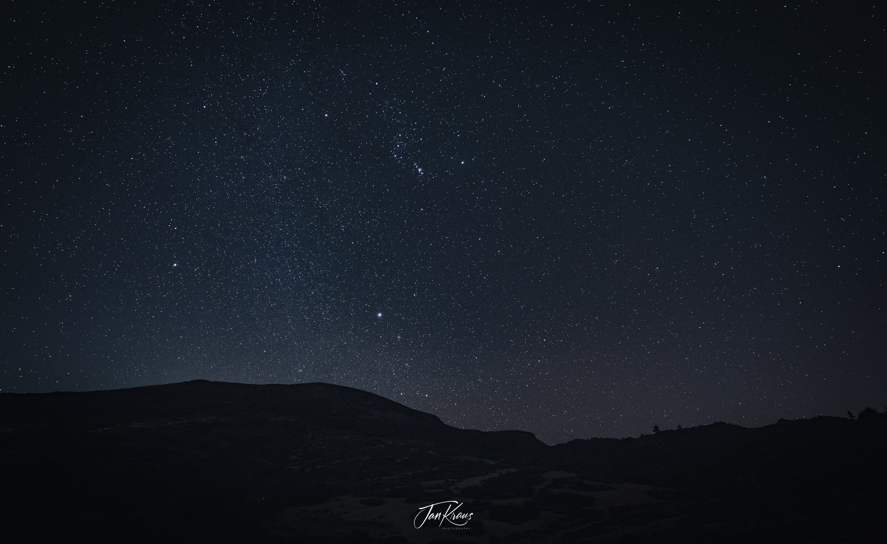A night sky photo captured somewhere in the El Teide Caldera, Tenerife, Canary Islands, Spain.